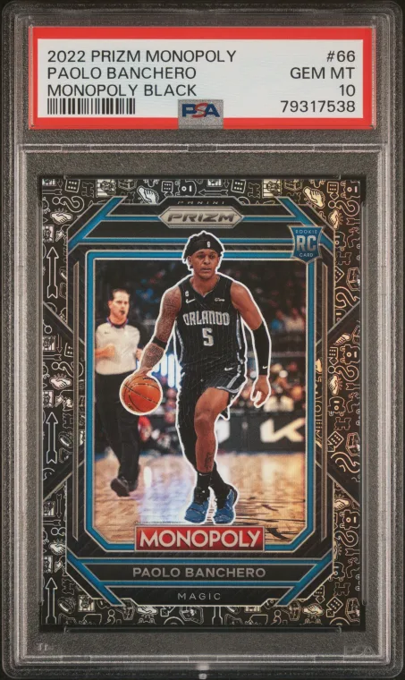 2022-23 Prizm Monopoly Paolo Banchero RC #66 Monopoly Black PSA 10