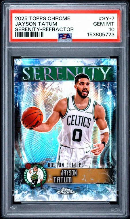 2025 Topps Chrome Jayson Tatum Serenity Refractor #SY-7 PSA 10 Gem Mint