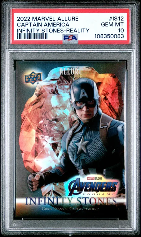 2022 Marvel Allure Captain America Infinity Stones Reality /299 PSA 10