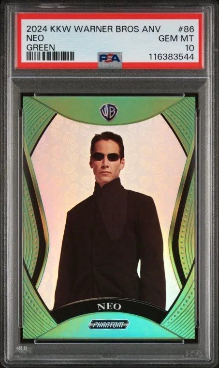 2024 Kakawow Phantom Warner Bros Neo Green /20 PSA 10 GEM MT Matrix #86 POP 1